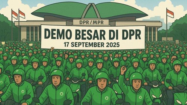 Ribuan Ojol Akan Gelar Demo Besar di DPR 17 September 2025, Suarakan 7 Tuntutan Utama
